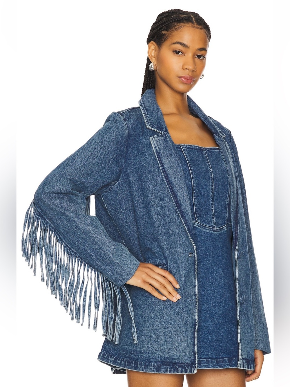 Show Me Your Mumu fringe sierra jacket size large - Picture 4 of 9